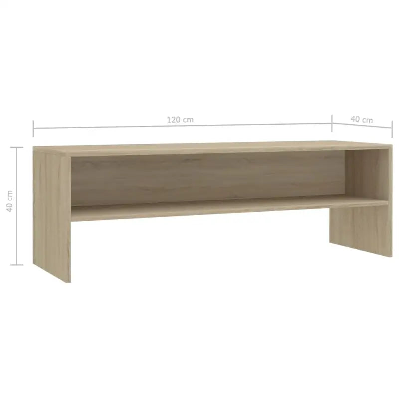 Tv-meubel van bewerkt hout met open vakkeel in vintage stijl - Tv-meubels