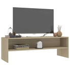 Tv-meubel van bewerkt hout met open vakkeel in vintage stijl - Tv-meubels
