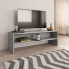 Tv-meubel van bewerkt hout met open vakkeel in vintage stijl - Betongrijs / 1 - Tv-meubels