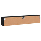 Tv-meubel van bewerkt hout met RGB LED-verlichting en stijlvol design - Tv-meubels