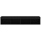 Tv-meubel van bewerkt hout met RGB LED-verlichting en stijlvol design - Tv-meubels