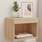Tv-meubel van bewerkt hout met RGB LED-verlichting en stijlvol design - Sonoma eiken / 1 / 40 cm - Tv-meubels