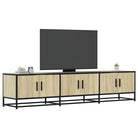 Tv-meubel van bewerkt hout met ruime opbergruimte - Sonoma eiken / 1 / 180 cm - Tv-meubels