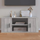Tv-meubel van bewerkt hout met stijl en stevigheid - Grijs sonoma / 1 - Tv-meubels