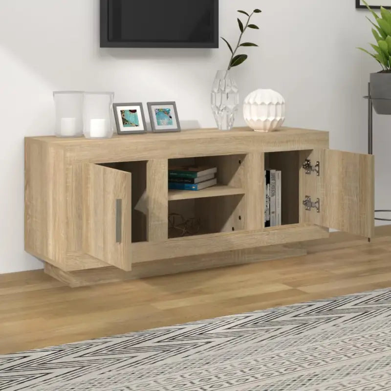 Tv-meubel van bewerkt hout met strak en trendy design - Tv-meubels
