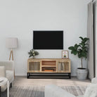 Tv-meubel van bewerkt hout met trendy en duurzaam ontwerp - Bruin / 1 - Tv-meubels