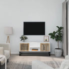 Tv-meubel van bewerkt hout met trendy en duurzaam ontwerp - Wit / 1 - Tv-meubels