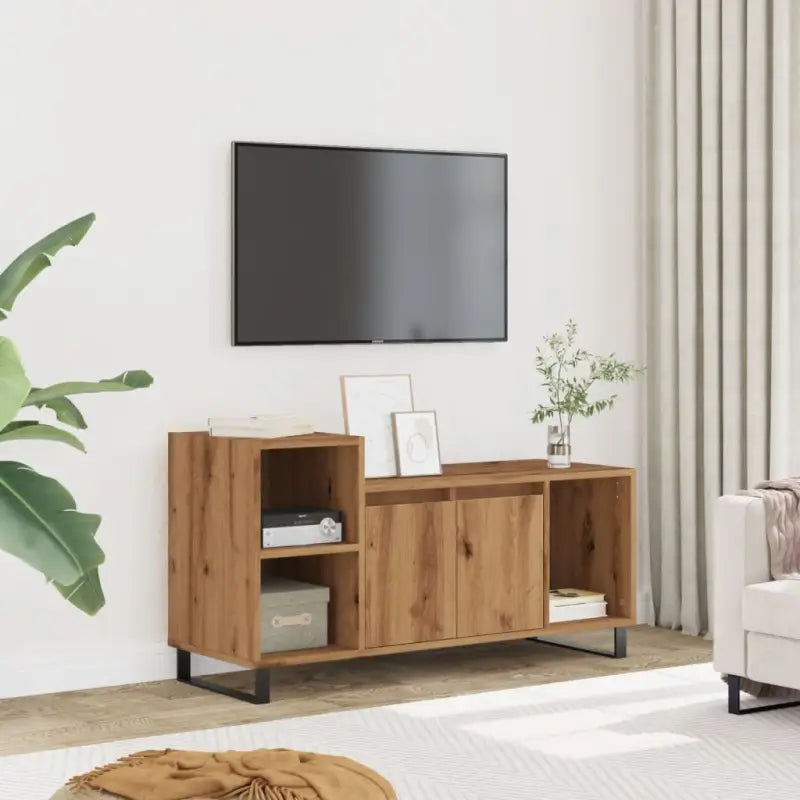 Tv-meubel van bewerkt hout met trendy en praktisch design - artisanaal eikenkleurig / 1 - Tv-meubels