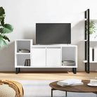 Tv-meubel van bewerkt hout met trendy en praktisch design - Wit / 1 - Tv-meubels