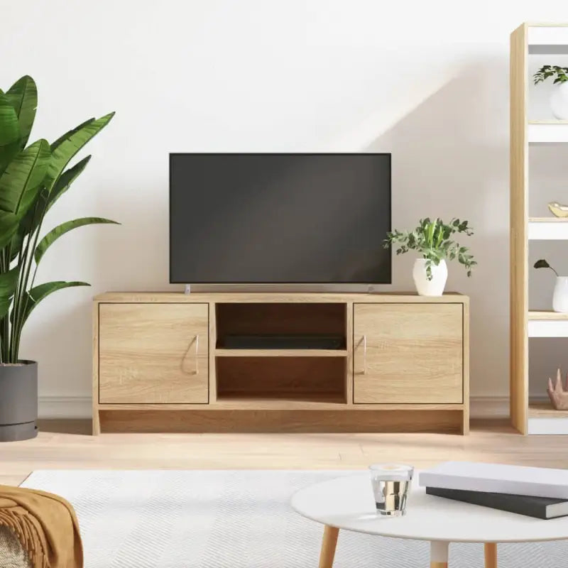 Tv-meubel van bewerkt hout met trendy en praktisch ontwerp - Sonoma eiken / 1 - Tv-meubels