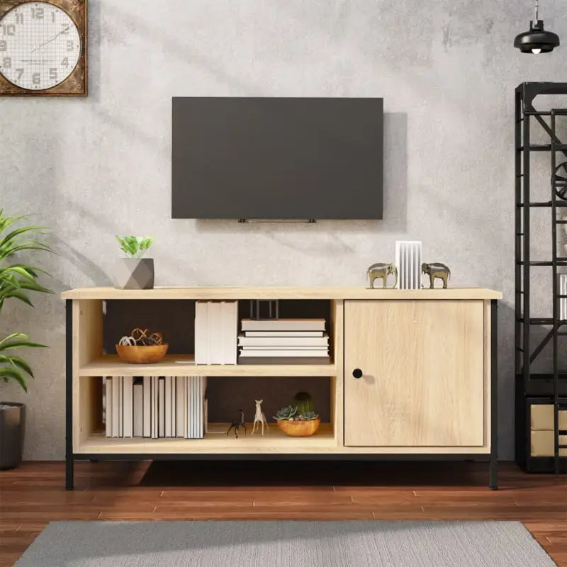Tv-meubel van bewerkt hout met trendy en praktisch ontwerp - Sonoma eiken / 1 - Tv-meubels