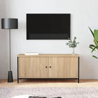 Tv-meubel van bewerkt hout met trendy en praktisch ontwerp - Sonoma eiken / 1 / 102 cm - Tv-meubels