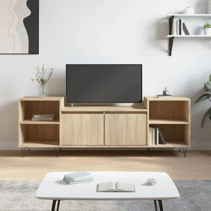 Tv-meubel van bewerkt hout met trendy en praktisch ontwerp - Sonoma eiken / 1 - Tv-meubels