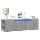 Tv-meubel van bewerkt hout voor een stabiele en duurzame woonkameract - Grijs sonoma / 1 / 135 cm - Tv-meubels