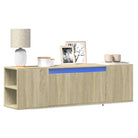 Tv-meubel van bewerkt hout voor een stabiele en duurzame woonkameract - Sonoma eiken / 1 / 135 cm - Tv-meubels