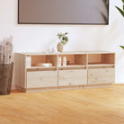 Tv-meubel van massief grenenhout met zweefpoten voor in je woonkamer - Bruin / 1 - Tv-meubels
