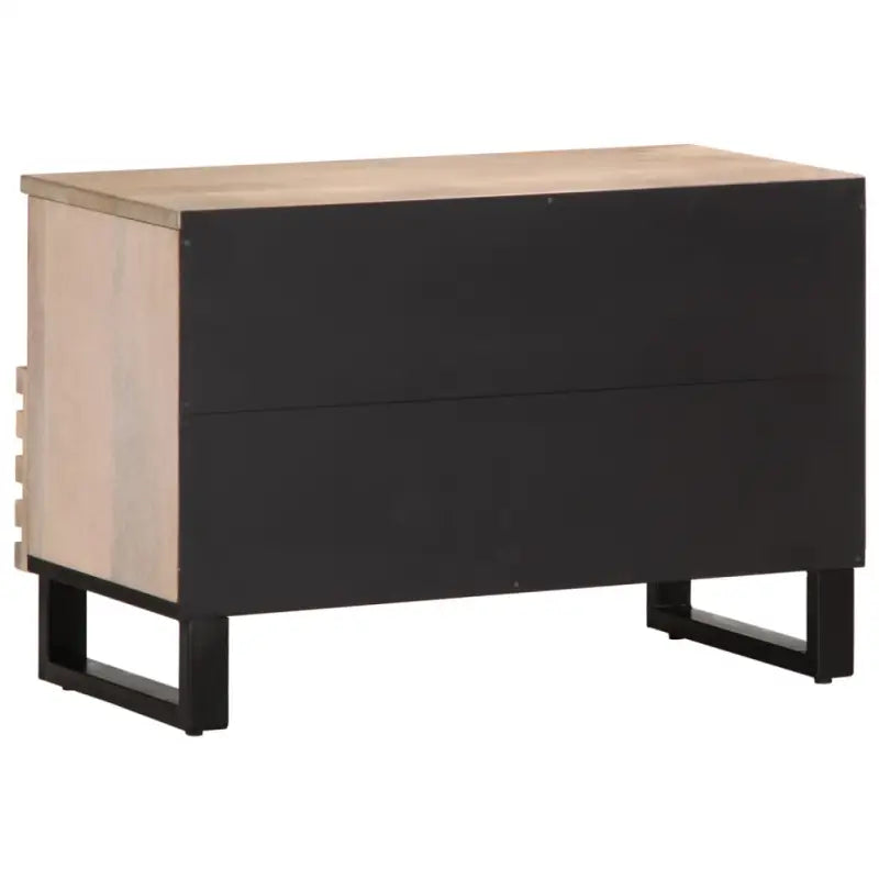 Tv-meubel van massief mangohout met industriële stijl - Cd- & dvd-kasten