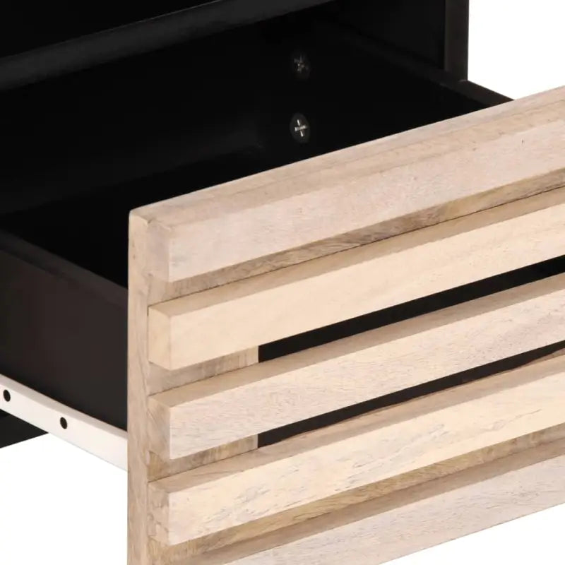 Tv-meubel van massief mangohout met industriële stijl - Cd- & dvd-kasten