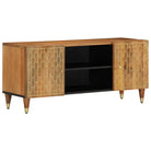 Tv-meubel van massief mangohout met trendy en praktisch design - Tv-meubels