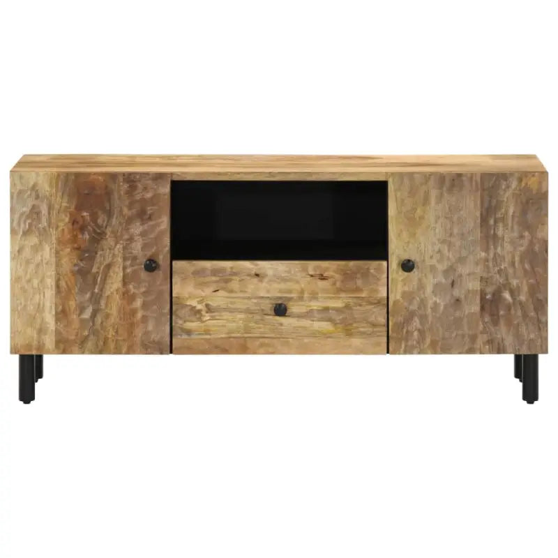 Tv-meubel van massief mangohout met trendy en praktische uitstraling - Tv-meubels
