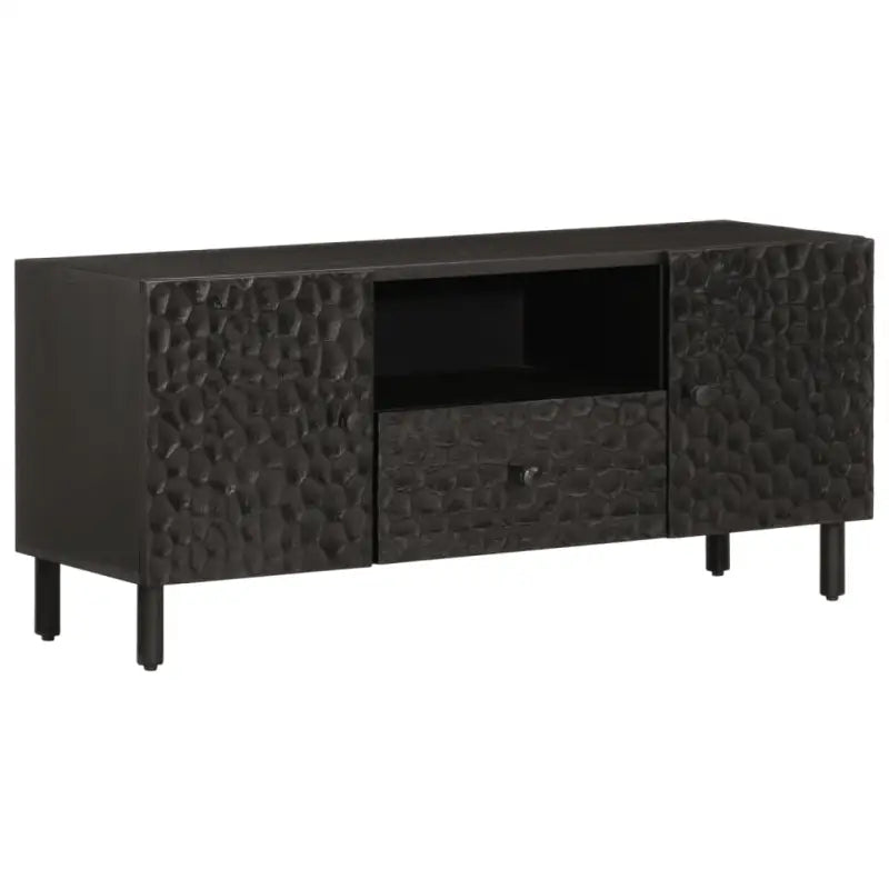 Tv-meubel van massief mangohout met trendy en praktische uitstraling - Zwart / 1 / massief mangohout - Tv-meubels