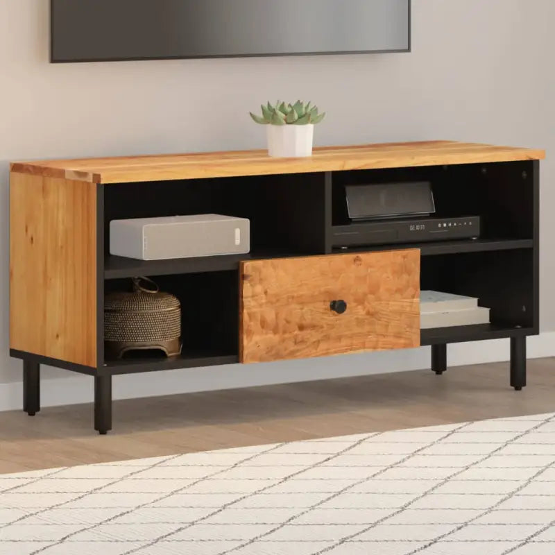 Tv-meubel van massief mangohout met trendy en stevig design - Naturel / 1 / Massief acaciahout - Tv-meubels