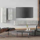 Tv-meubels in grijs sonoma met bewerkt hout voor een klassiek accent - Betongrijs / 4 / 100 cm - Tv-meubels
