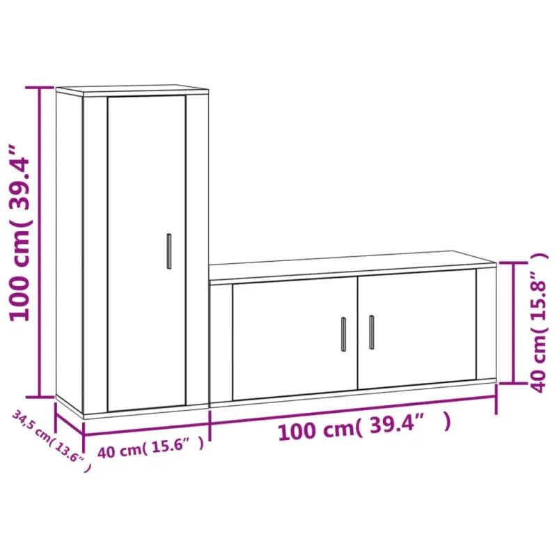 Tv-meubels in hoogglans wit met bewerkt hout voor een klassiek interieur - Hoogglans wit / 2 - Tv-meubels