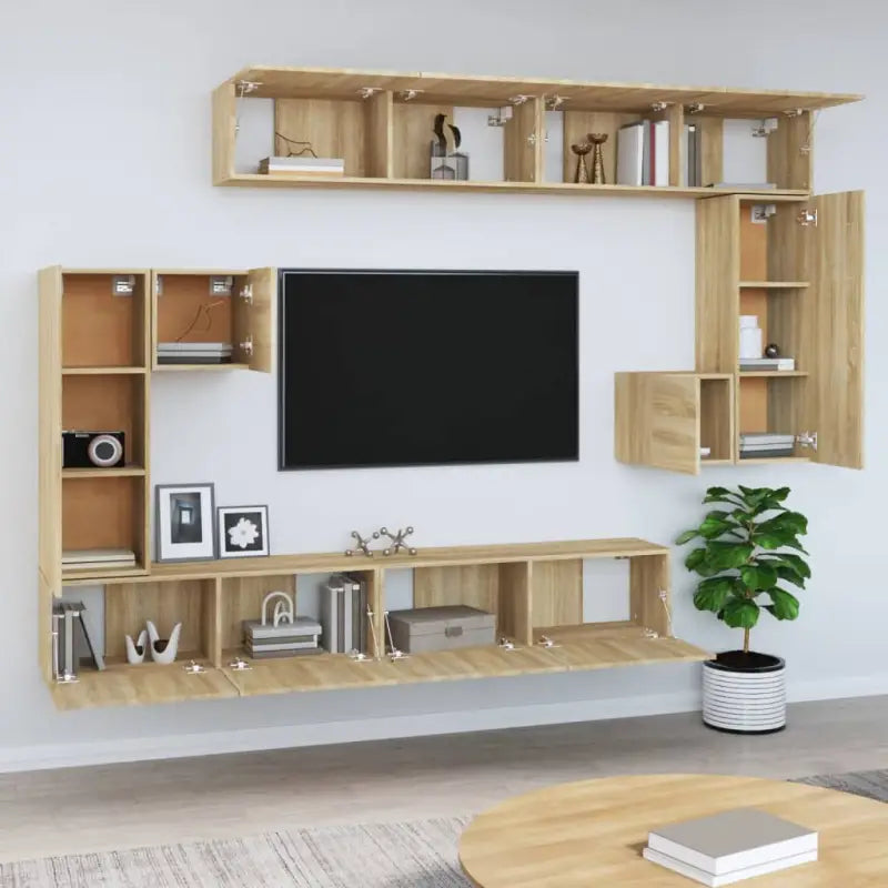 Tv-meubels met bewerkt hout die gemakkelijk schoon te maken - Tv-meubels