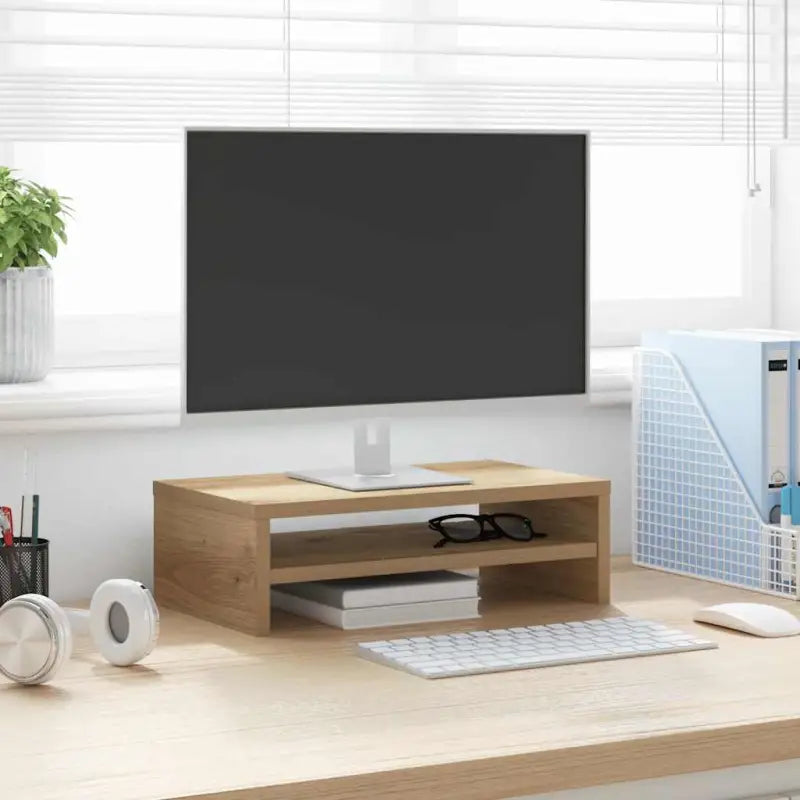 Tv-meubels met bewerkt hout met minimalistisch ontwerp - artisanaal eikenkleurig / 1 - Tv-meubels