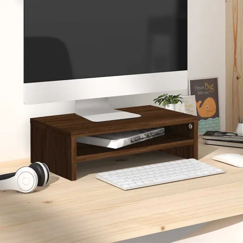 Tv-meubels met bewerkt hout met minimalistisch ontwerp - bruin eikenkleur / 1 - Tv-meubels