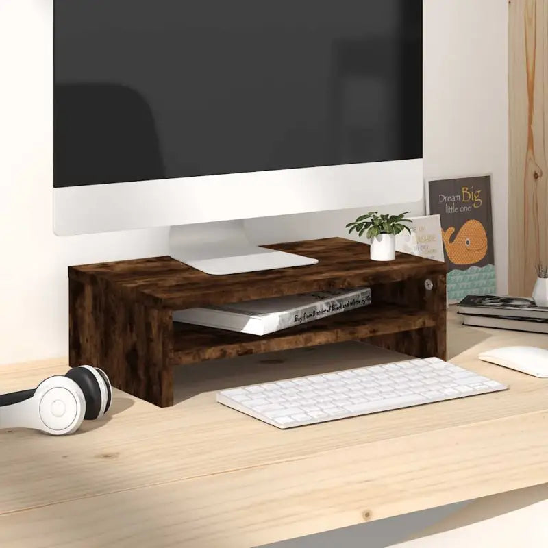 Tv-meubels met bewerkt hout met minimalistisch ontwerp - Gerookt eiken / 1 - Tv-meubels