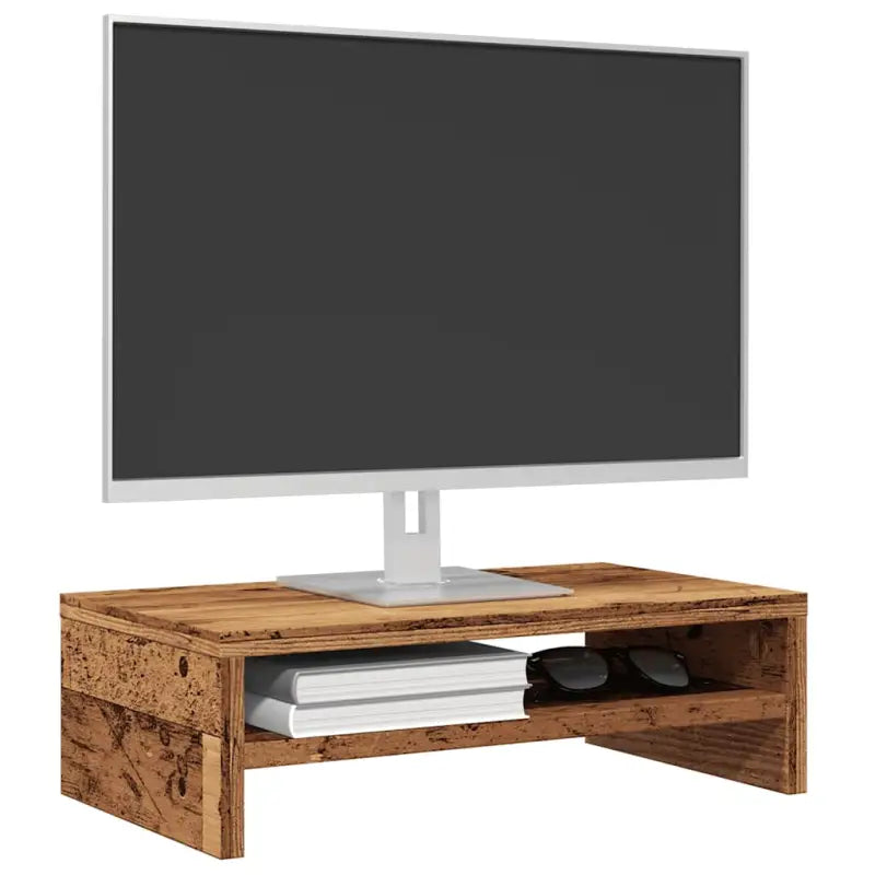 Tv-meubels met bewerkt hout met minimalistisch ontwerp - Oud hout / 1 - Tv-meubels