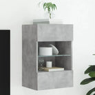 Tv-meubels met duurzame bewerkte hout en rgb led-verlichting - Betongrijs / 1 / 40 cm - Tv-meubels