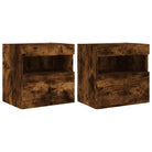 Tv-meubels met duurzame bewerkte hout en rgb led-verlichting - Tv-meubels
