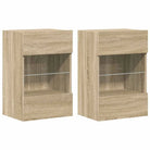 Tv-meubels met duurzame bewerkte hout en rgb led-verlichting - Tv-meubels