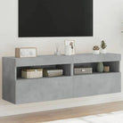 Tv-meubels met duurzame bewerkte hout en rgb led-verlichting - Betongrijs / 2 / 60 cm - Tv-meubels