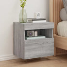 Tv-meubels met duurzame bewerkte hout en rgb led-verlichting - Grijs sonoma / 2 / 40 cm - Tv-meubels