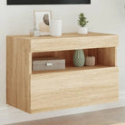 Tv-meubels met duurzame bewerkte hout en rgb led-verlichting - Sonoma eiken / 1 / 60 cm - Tv-meubels