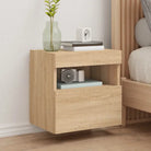 Tv-meubels met duurzame bewerkte hout en rgb led-verlichting - Sonoma eiken / 1 / 40 cm - Tv-meubels