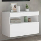 Tv-meubels met duurzame bewerkte hout en rgb led-verlichting - Wit / 1 / 60 cm - Tv-meubels