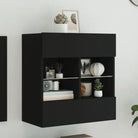 Tv-meubels met duurzame bewerkte hout en rgb led-verlichting - Zwart / 1 / 58.5 cm - Tv-meubels