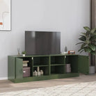 Tv-meubels met koudgewalst staal voor een trendy en stabiel interieur - Olijfgroen / 2 - Tv-meubels
