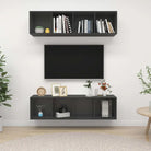 Tv-meubels met opbergruimte die je muur flexibel kunnen ophangen - Grijs / 2 - Tv-meubels