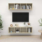 Tv-meubels met opbergruimte die je muur flexibel kunnen ophangen - Sonoma eiken / 2 - Tv-meubels