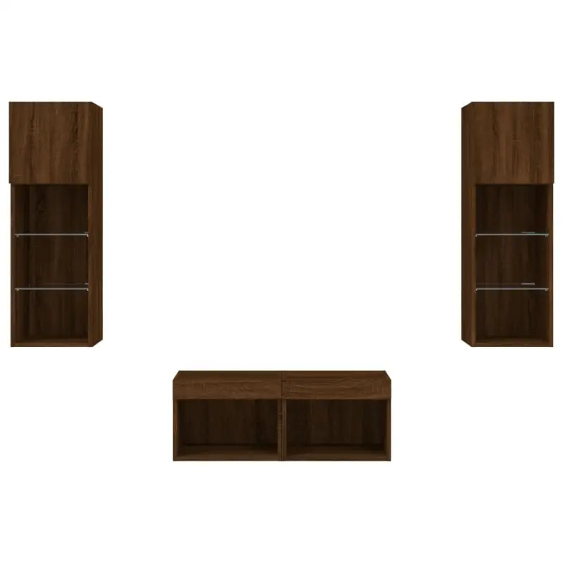 Tv-meubels met RGB led-verlichting en bewerkt hout voor moderne woningen - Tv-meubels