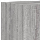 Tv-meubels met RGB LED-verlichting in grijs Sonoma met bewerkt hout - Tv-meubels