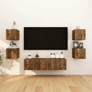 Tv-meubels met strak design en gemakkelijk schoon te maken hout - Tv-meubels