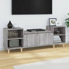 Tv-meubels van bewerkt hout in hoogglans wit met stijl en stabiliteit - Grijs sonoma / 1 - Tv-meubels