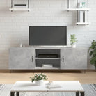 Tv-meubels van bewerkt hout met ijzeren poten voor een trendy uitstraling - Betongrijs / 1 - Tv-meubels